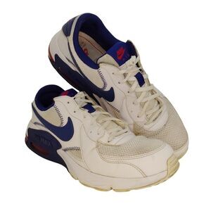 Nike Air Max Excee Mens Pre-owned White & Deep Blue Sneakers - sz. 10
